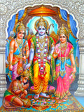 Ram Darbar - Ram Laxman Sita And Hanuman - Ramayan Art Painting