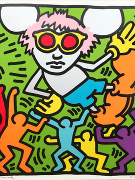 Andy Mouse  Keith Haring - Pop Art Painting