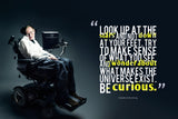 Stephen Hawking - Look Up At The Stars Not Down At Your Feet Be Curious