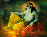 Indian Art - Krishna Painting - Krishna Resting
