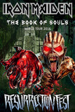 Iron Maiden - Resurrection Fest - The Book Of Souls 2016 World Tour - Heavy Metal Music Concert Poster