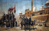 Manner Of Great Mogul And His Court Returning From The Great Mosque At Delhi - Edwin Lord Weeks