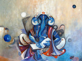 Lord Ganapati Modern Ganesha Painting