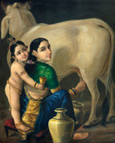 Yashoda Krishna - Raja Ravi Varma - Indian Painting