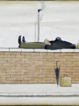 Man Lying On A Wall - L S Lowry