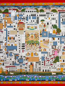 Srinathji Ki Haveli- Krishna Pichwai Painting