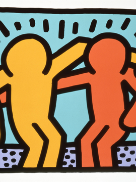 Friends - Keith Haring - Pop Art Painting